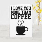 ICH LIEBE IHNEN MEHR ALS KAFFEE-KARTEN KARTE (Gelbe Blume)