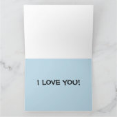 ICH LIEBE IHNEN ROMANTISCHE STRAND TROPISCHE KARTE (Innenseite)