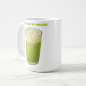 ICH LIEBE IHNEN SO MATCHA, MATCHA GREEN TEA-LIEBE KAFFEETASSE (Vorderseite Links)