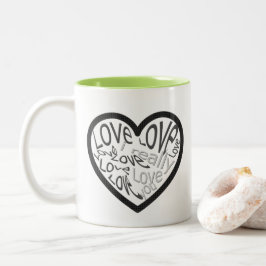 ICH LIEBE IHNEN WIRKLICH Mama-Tasse Grüntee Zweifarbige Tasse