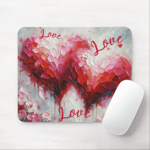 Ich Liebe Ihnen zwei Abstrakte Herzen Malerei Vale Mousepad