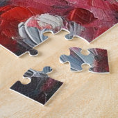 Ich Liebe Ihnen zwei Abstrakte Herzen Personalisie Puzzle (Seite)