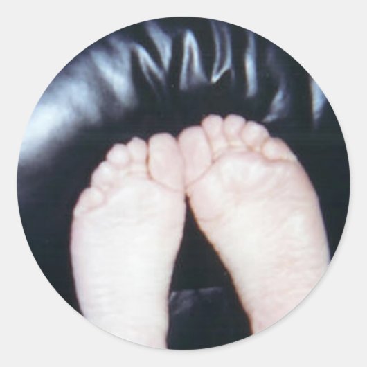 ICH LIEBE IHR FEET RUNDER AUFKLEBER (Vorderseite)