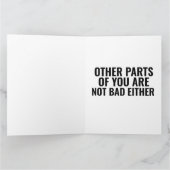 ICH LIEBE IHR GESICHT ROMANTISCHE NAUGHTY CARDS KARTE (Innenseite)