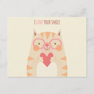 Ich Liebe Ihr Lächeln Postkarte