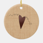 Ich Liebe, ihr schneit viel! Keramikornament (Hinten)