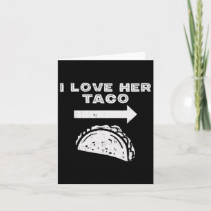 Ich Liebe ihr Taco Matching Couple Cinco De Mayo M Karte