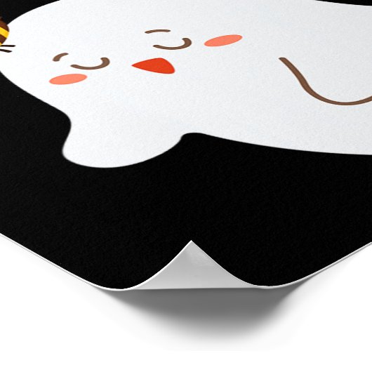 Ich Liebe Ihre Boo Bees Funny Halloween Couple Hus Poster (Ecke)