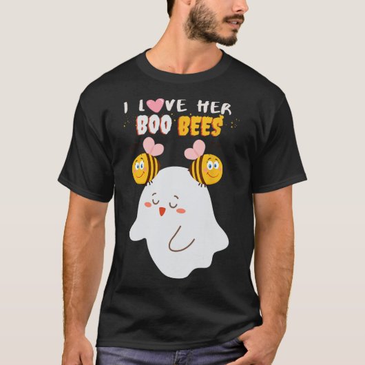 Ich Liebe Ihre Boo Bees Funny Halloween Couple Hus T-Shirt (Vorderseite)