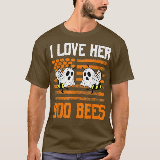 Ich Liebe Ihre Boo Bees Paare Halloween Kostüm USA T-Shirt