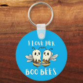 Ich Liebe ihre Boobienen Funny Halloween-Saison Schlüsselanhänger (Rückseite)