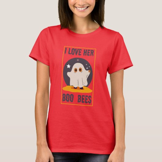 Ich Liebe ihre Boobienen Halloween T-Shirt (Vorderseite)