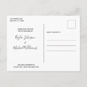 Ich liebe ihre erste - elegante, moderne Hundeheir Ankündigungspostkarte (Rückseite)