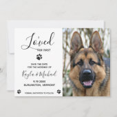 Ich liebe ihre erste - moderne, elegante Hochzeit Save The Date (Vorderseite)