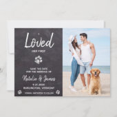 Ich liebe ihre erste Rustikale Hochzeit Save The Date (Vorderseite)