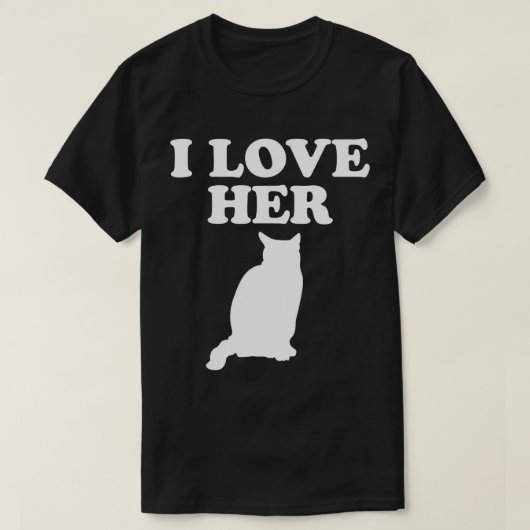 Ich Liebe ihre Kitty Cat Ich mag seinen Hahn passe T-Shirt (Design vorne)