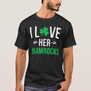 Ich Liebe Ihre Kleeblätter St Patrick's Day Paare T-Shirt