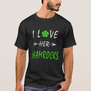 Ich Liebe ihre Kleeblätter St Patrick's Day Paare T-Shirt