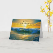 Ich Liebe Ihre Präsenz, Psalm 16:11 Custom Ocean Karte (Gelbe Blume)