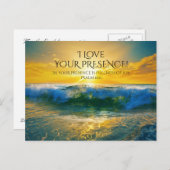 Ich Liebe Ihre Präsenz, Psalm 16:11 Custom Ocean Postkarte (Vorne/Hinten)