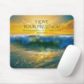 Ich Liebe Ihre Präsenz, Psalm 16:11 Ozean Sonnenun Mousepad (Mit Mouse)