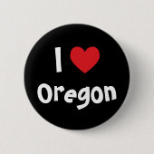 Ich Liebe Ihre Stadt oder Staat hier Button (Vorderseite)