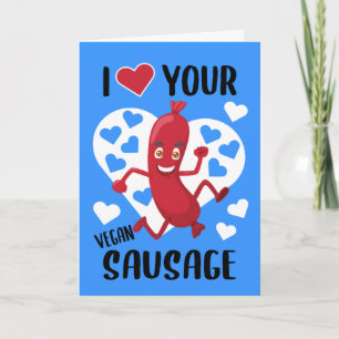 Ich Liebe Ihre Vegane Wurst, Valentinkarte Karte