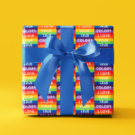 Ich Liebe Ihre wahren Farben Papierblätter Geschenkpapier Set