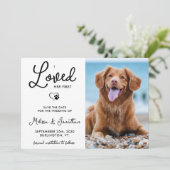 Ich liebe ihren ersten Haustier, der ein Foto für  Save The Date (Stehend Vorderseite)