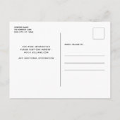 Ich liebe ihren ersten rustikalen Foto Hund Weddin Ankündigungspostkarte (Rückseite)