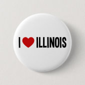 Ich liebe Illinois • Ich mag Illinois Runde Schalt Button (Vorderseite)