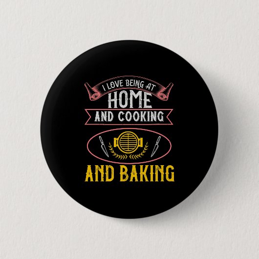 Ich Liebe im Zuhause, Kochen und Backen Button (Vorderseite)