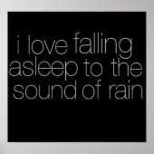 Ich Liebe, in das Plakat "Sound of Rain" einzuschl (Vorne)