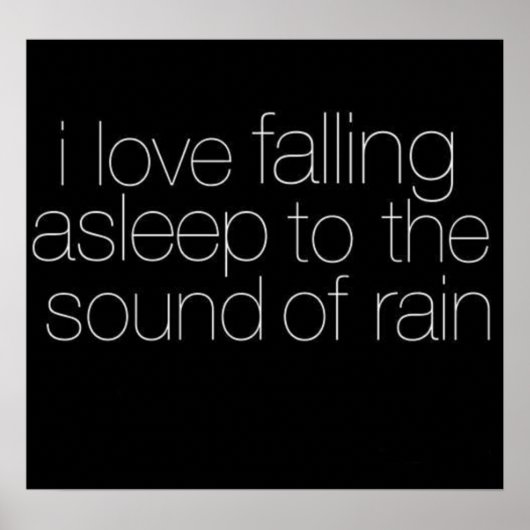 Ich Liebe, in das Plakat "Sound of Rain" einzuschl (Vorne)