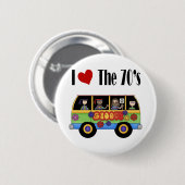 Ich Liebe in den 70er Jahren Button (Vorne & Hinten)