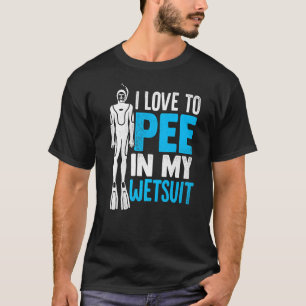 Ich Liebe in meinem Wetsuit Taucher Taucher Sno zu T-Shirt