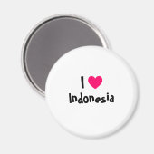 Ich liebe Indonesien Magnet (Vorderseite/Rückseite)