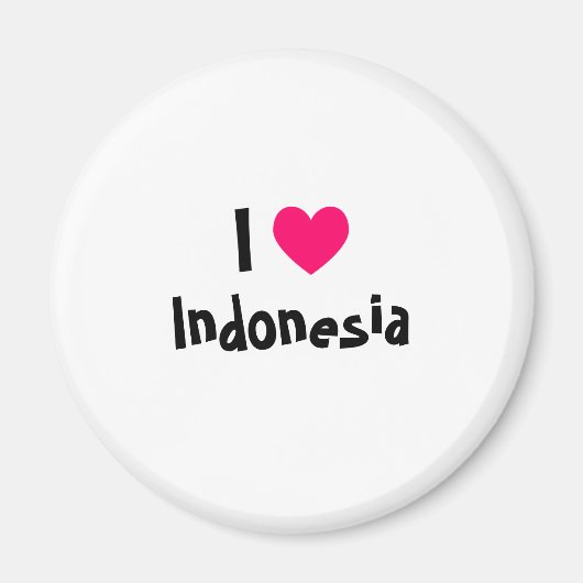 Ich liebe Indonesien Magnet (Vorne)
