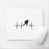 Ich liebe Inline-Hockey-Kardiogramm Mousepad (Mit Mouse)