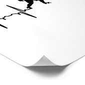 Ich liebe Inline-Hockey-Kardiogramm Poster (Ecke)