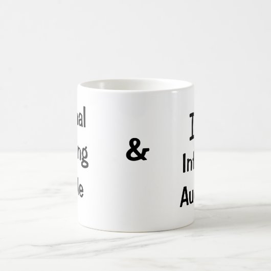 Ich Liebe Internes Auditbegleitpersonal. Auditing Kaffeetasse (Mittel)