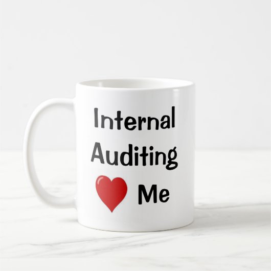 Ich Liebe Internes Auditbegleitpersonal. Auditing Kaffeetasse (Links)