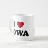 Ich liebe Iowa Kaffeetasse (Vorderseite Links)