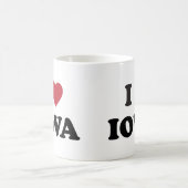 Ich liebe Iowa Kaffeetasse (Mittel)