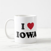 Ich liebe Iowa Kaffeetasse (Links)