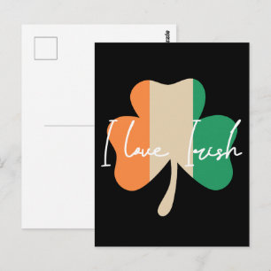 Ich liebe Irisch! Postkarte