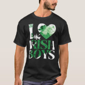 Ich Liebe irische Jungs, St. Patrick's Day 2025 T-Shirt (Vorderseite)