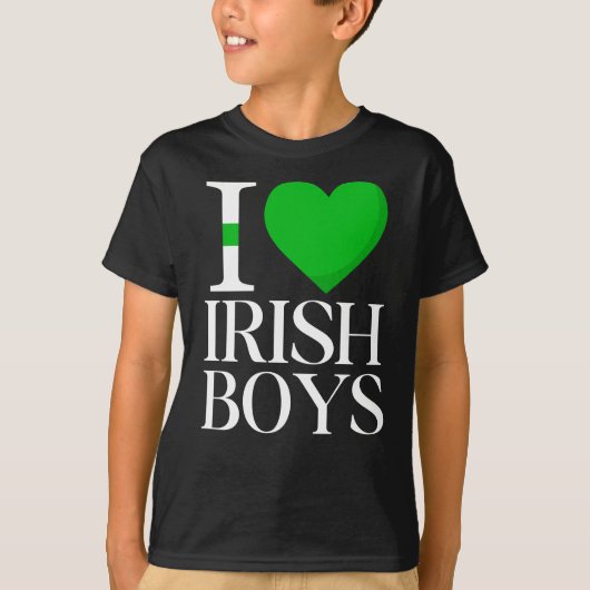 Ich Liebe irische Jungs, St. Patrick's Day 2025 T-Shirt (Vorderseite)