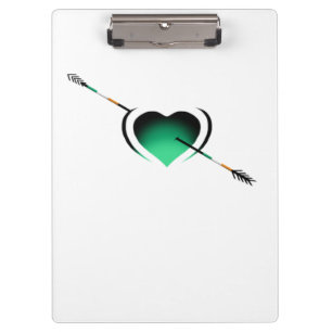 Ich liebe Irland St Patrick's Day Herz Klemmbrett