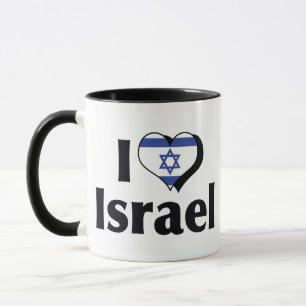 Ich liebe Israel-Flagge Tasse